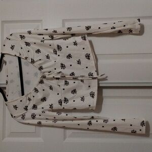 Floral Print Long Sleeve Blouse